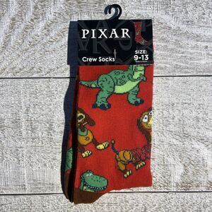 New Pixar Toy Story Rex & Slink Socks Adult Size 9-13 #D086